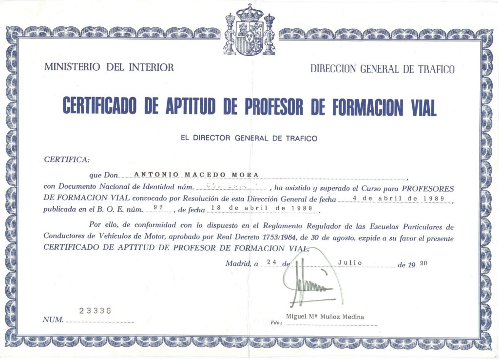 Cómo Convertirse en Profesor de Formación Vial en España